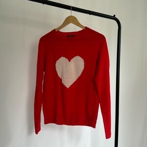 Red Heart Knit Sweater | Wear Your Heart On Your Sleeve